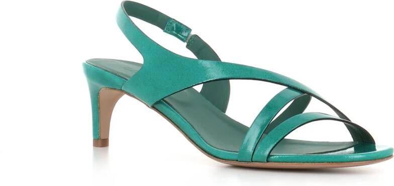 DEL Carlo Groene Lakleren Sandalen Green Dames