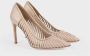 DEL Carlo Handgemaakte Stiletto Hakken Schoenen Zand Beige Dames - Thumbnail 2