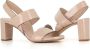 DEL Carlo High Heel Sandals Beige Dames - Thumbnail 2