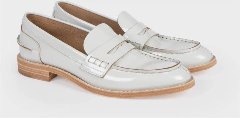 DEL Carlo Loafers van lakleer White Dames