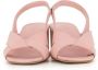 DEL Carlo Nude Leren Gekruiste Band Sandalen Pink Dames - Thumbnail 2