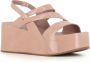 DEL Carlo Nude Sleehak Sandalen Beige Dames - Thumbnail 3