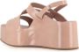 DEL Carlo Nude Sleehak Sandalen Beige Dames - Thumbnail 4