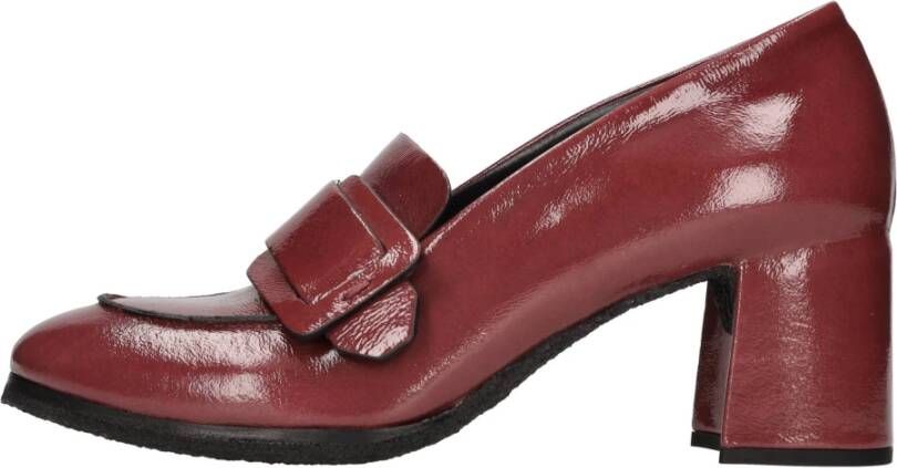 DEL Carlo Platte schoenen Rood Red Dames