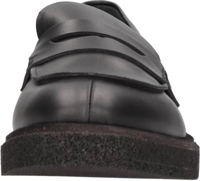 DEL Carlo Platte schoenen Zwart Black Dames