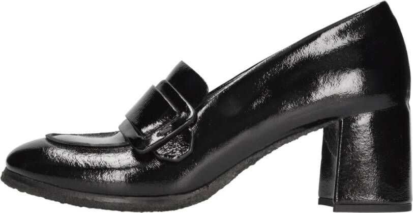 DEL Carlo Platte schoenen Zwart Black Dames