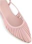 DEL Carlo Roze Leren Slingback Ballerina Schoenen Pink Dames - Thumbnail 5