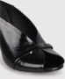 DEL Carlo Vetro Muiltjes Stiletto Hak Open Teen Black Dames - Thumbnail 3