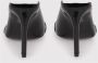 DEL Carlo Vetro Muiltjes Stiletto Hak Open Teen Black Dames - Thumbnail 5