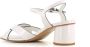 DEL Carlo Witte Leren Gevlochten Sandalen White Dames - Thumbnail 4