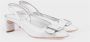 DEL Carlo Witte Leren Slingback Pumps White Dames - Thumbnail 2