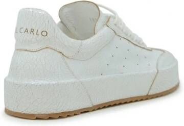 DEL Carlo Witte Patentleren Jas Aw24 White Dames