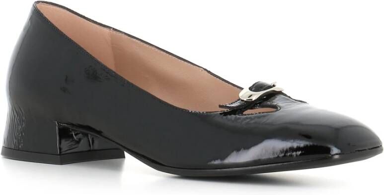 DEL Carlo Zwarte hak Décolleté schoen Black Dames