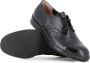 DEL Carlo Zwarte Leren Derby Platte Schoenen Black Dames - Thumbnail 2