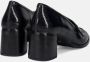 DEL Carlo Zwarte Patent Loafers met Blokhak Black Dames - Thumbnail 4