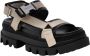 Desigual Comfortabele Velcro Lage Sandalen Black Dames - Thumbnail 2