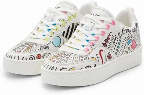 Desigual Damestrainers met illustraties Arty Meerkleurig Dames