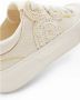 Desigual Witte stoffen sneakers voor vrouwen White Dames - Thumbnail 4