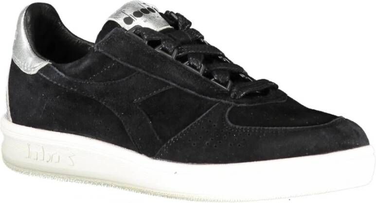 Diadora Black Fabric Sneaker Zwart Dames