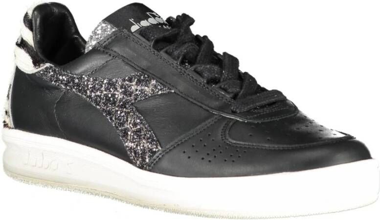 Diadora Black Fabric Sneaker Zwart Dames