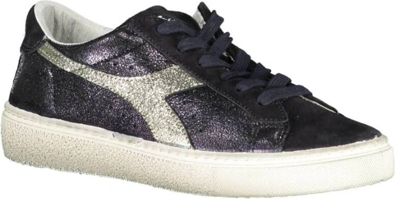 Diadora Black Fabric Sneaker Zwart Dames