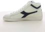 Diadora Blauwe Hoge Top Gewaxte Sneakers White Heren - Thumbnail 4