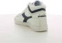 Diadora Blauwe Hoge Top Gewaxte Sneakers White Heren - Thumbnail 5