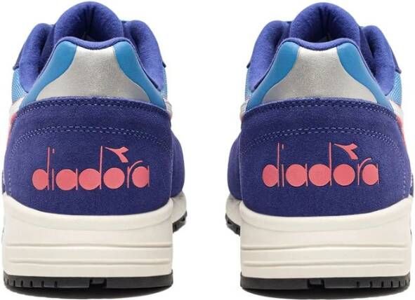 Diadora Blauwe Leren Sneaker Heren Collectie Blue Heren