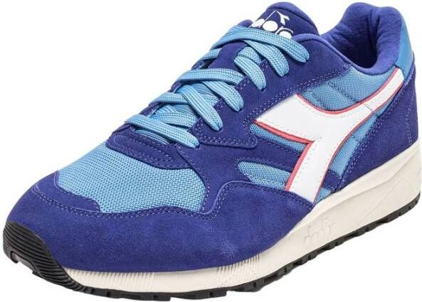 Diadora Blauwe Leren Sneaker Heren Collectie Blue Heren