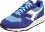 Diadora Blauwe Leren Sportieve Sneakers met Rubberen Zool Multicolor - Thumbnail 7