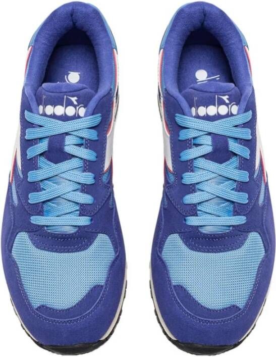 Diadora Blauwe Leren Sneaker Heren Collectie Blue Heren