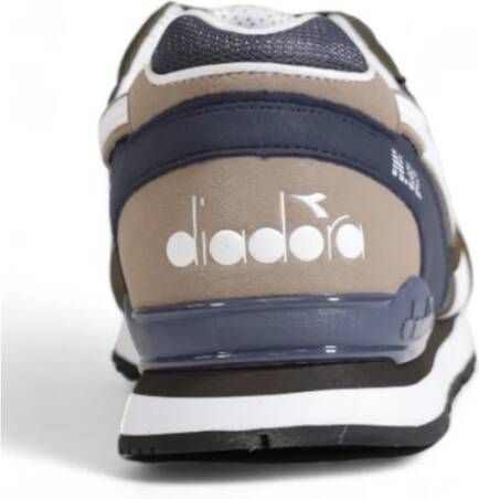 Diadora Blauwe Stoffen Sneakers Herfst Winter Collectie Blue Heren