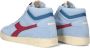 Diadora Blauwe Suède Hoge Sneakers Blue Dames - Thumbnail 4