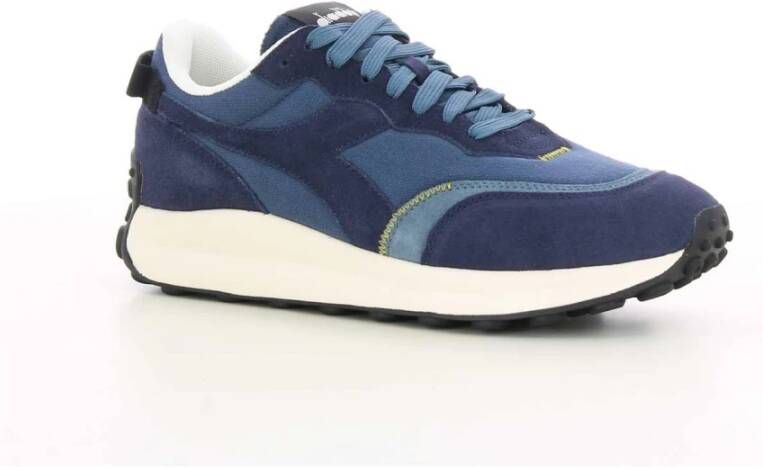 Diadora Blauwe Suède Racingschoenen Blue Heren