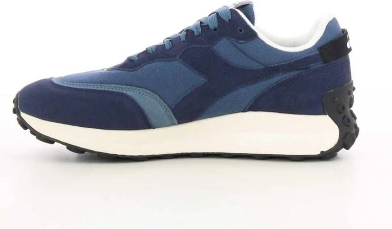 Diadora Blauwe Suède Racingschoenen Blue Heren