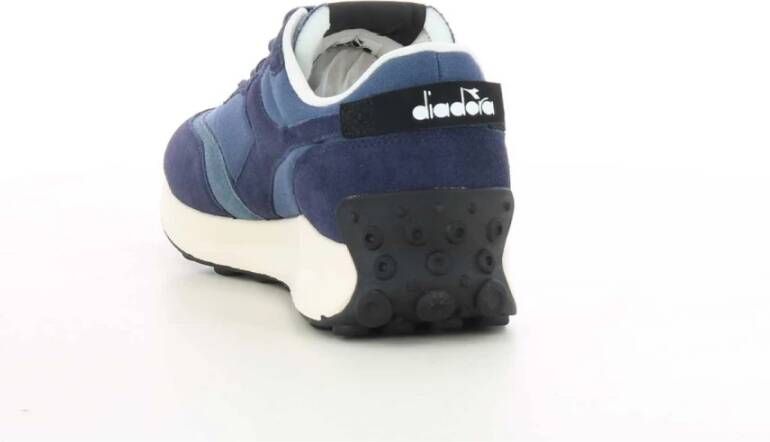 Diadora Blauwe Suède Racingschoenen Blue Heren