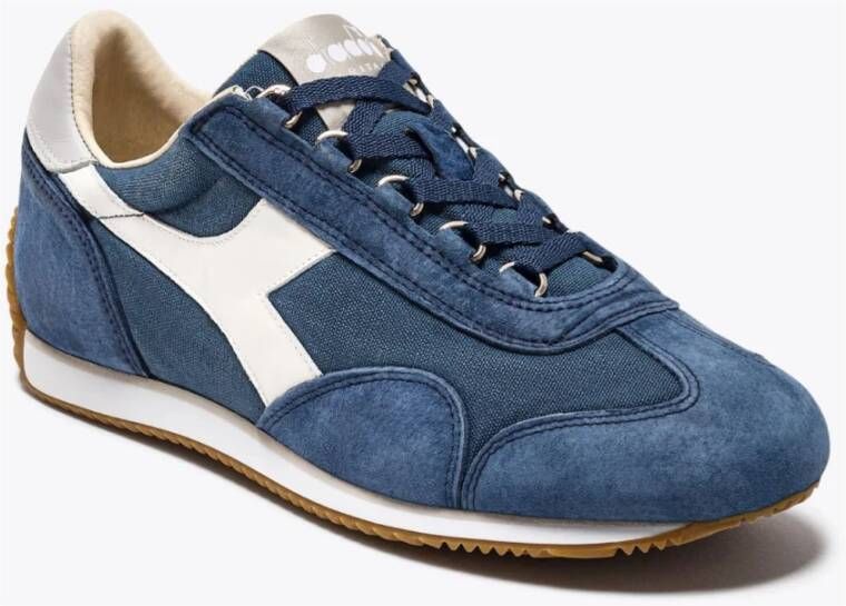 Diadora Canvas Stone Wash Sneakers Blue Heren