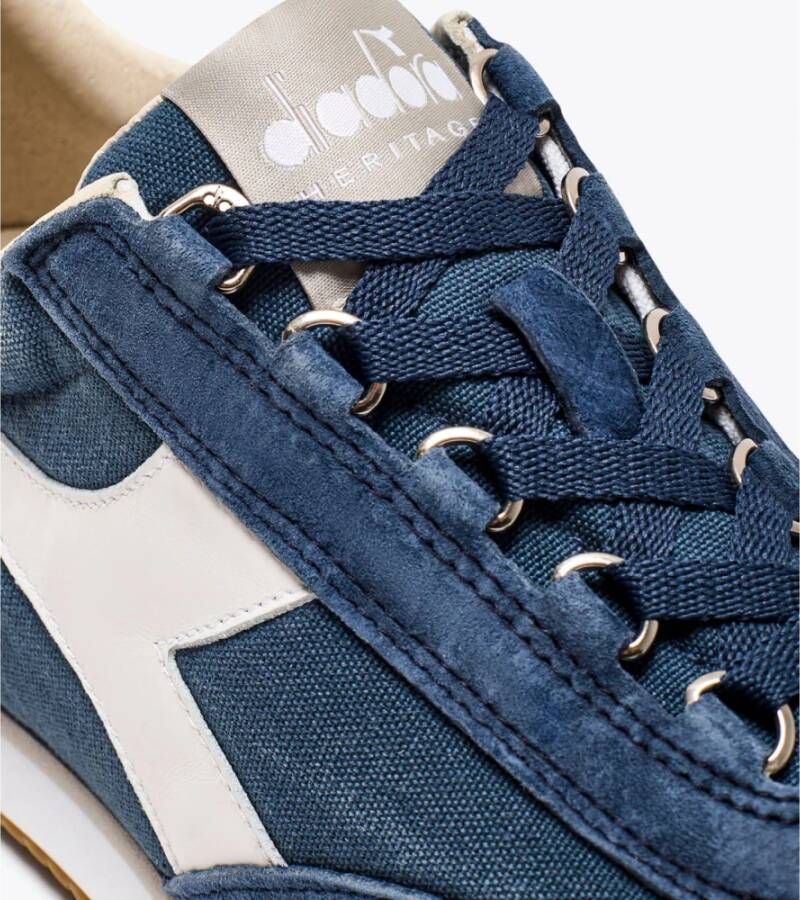 Diadora Canvas Stone Wash Sneakers Blue Heren