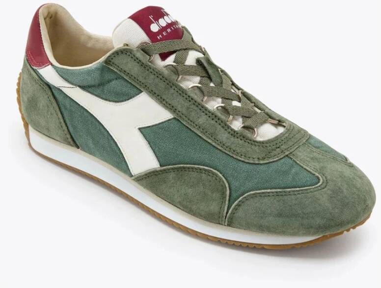 Diadora Stone Wash Canvas Sneakers Green Heren