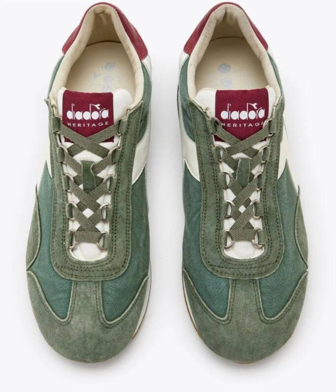 Diadora Stone Wash Canvas Sneakers Green Heren