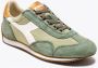 Diadora Canvas Stone Wash Sneakers Green Heren - Thumbnail 5