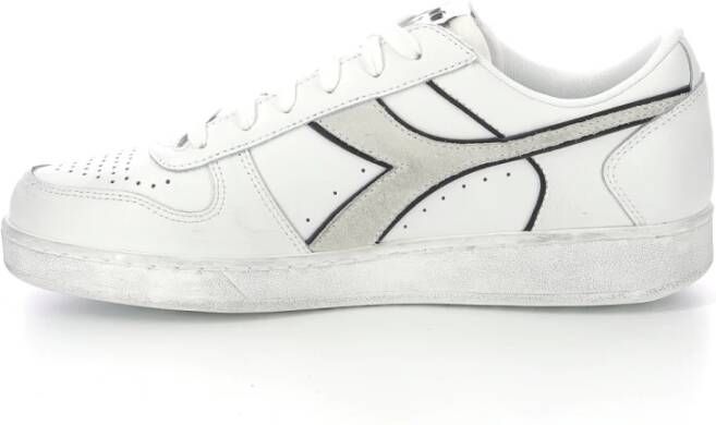 Diadora Comfortabele Leren Lage Sneakers White Dames