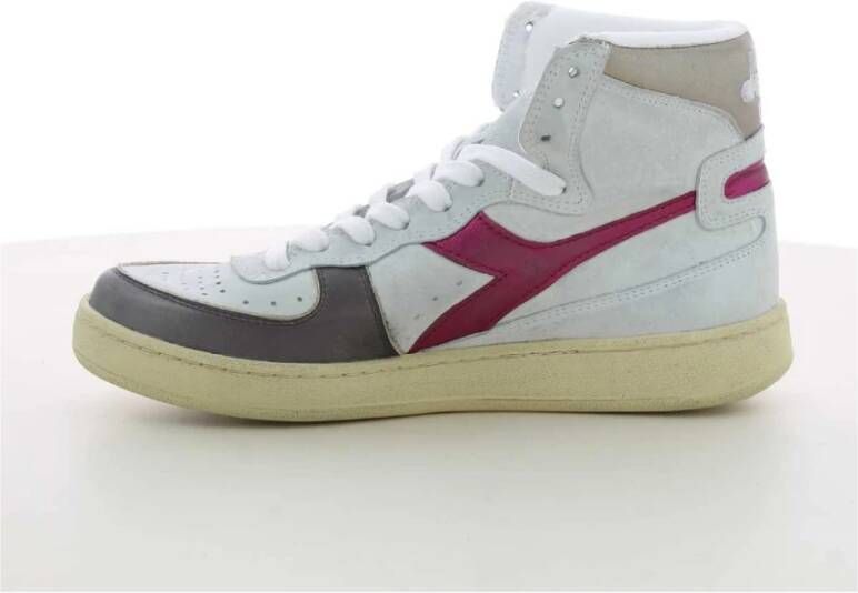 Diadora Dameschoenen Fuchsia MI Basket Metal Wit Dames