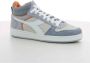 Diadora Beige Magic Basket Damessneakers Blauw Dames - Thumbnail 2