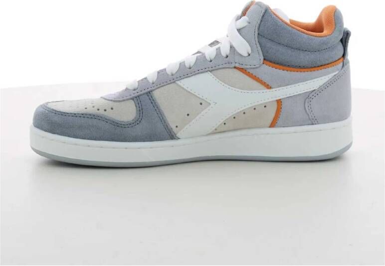 Diadora Beige Magic Basket Damessneakers Blauw Dames