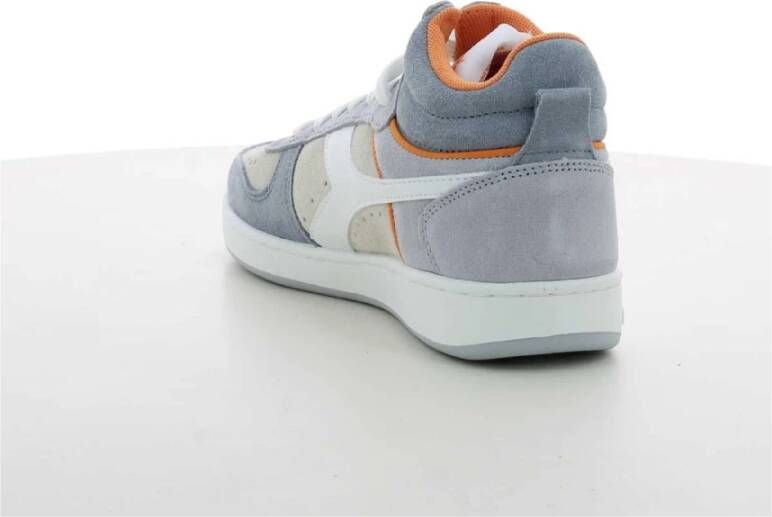 Diadora Beige Magic Basket Damessneakers Blauw Dames