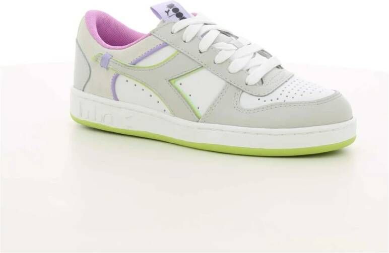 Diadora Damesschoenen Limoen Magic Basket Low Multicolor Dames