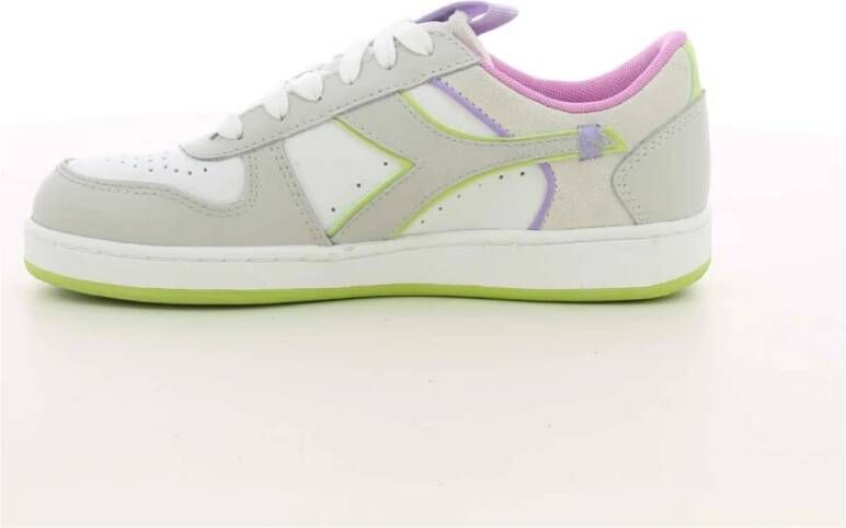 Diadora Damesschoenen Limoen Magic Basket Low Multicolor Dames