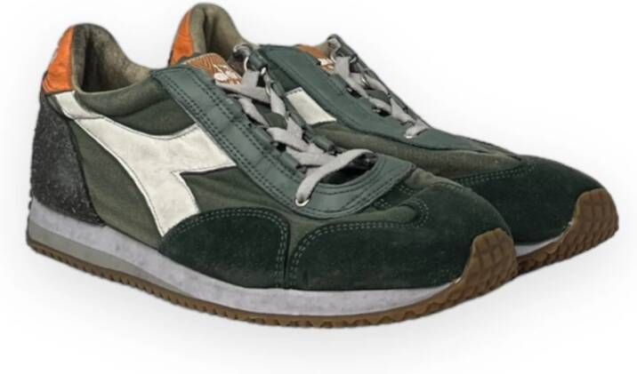 Diadora Dirty Stone Wash Sneakers Groen Heren