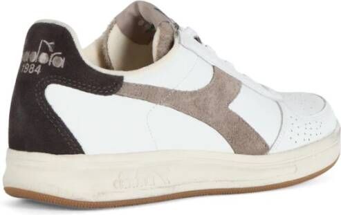 Diadora Elite Torino Leren Sneakers White Heren